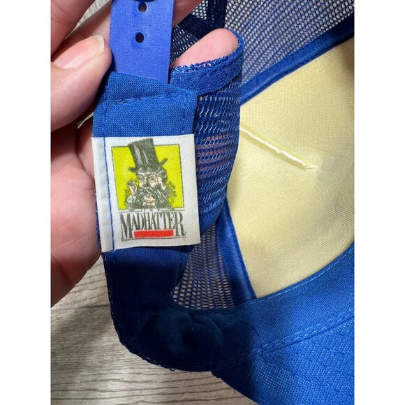 Vintage 90s Barricade Building Products Madhatter Snapback Trucker Hat Snapback - Picture 4 of 7